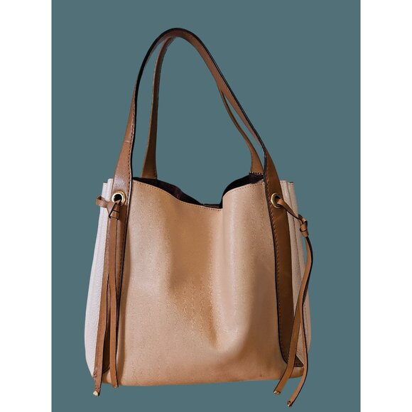 Coach Glovetanned & Pebble Leather Harmony Hobo Colorblock Shoulder Bag - Picture 2 of 16